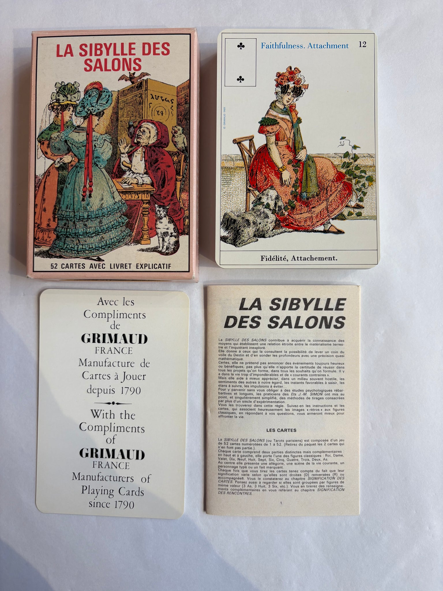 Grimaud - La Sibylle des Salons – Oracle divinatoire - Coffret de 67 Grimaud - La Sibylle des Salons – Oracle divinatoire - Coffret de 67