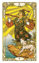 Load image into Gallery viewer, Golden Art Nouveau Tarot - MINI