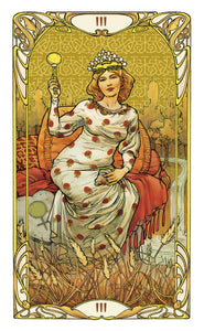 Golden Art Nouveau Tarot - MINI