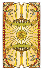 Golden Art Nouveau Tarot - MINI