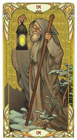 Golden Art Nouveau Tarot Gold Tarocks