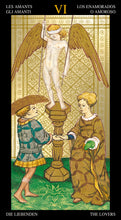 Load image into Gallery viewer, Golden Visconti Tarot - Major Arcana only