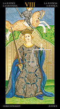 Load image into Gallery viewer, Golden Visconti Tarot - Major Arcana only